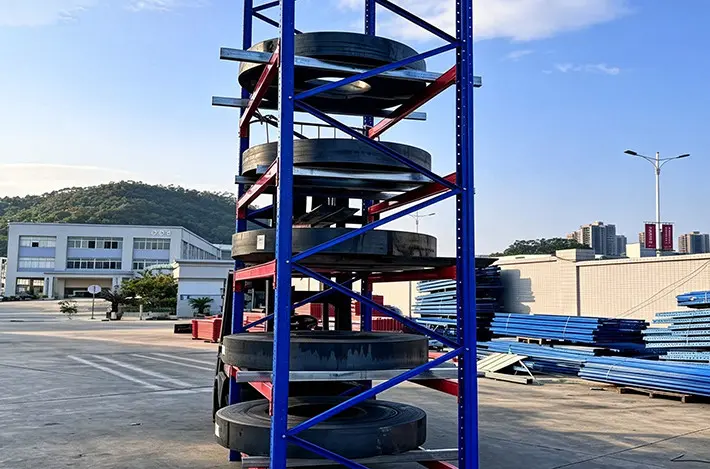 파렛트랙 업라이트 기둥 압축 하중 테스트