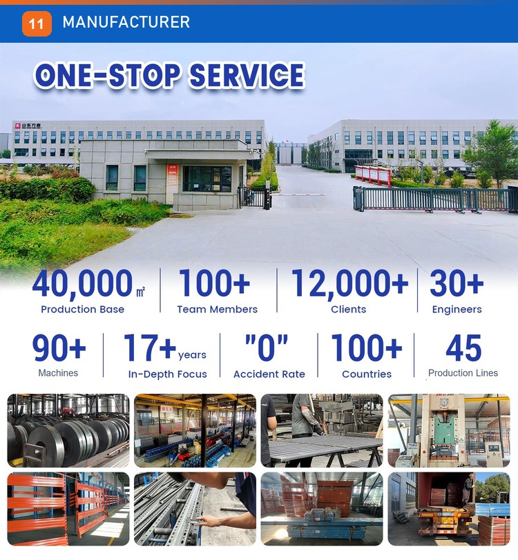American Standard Heavy Gauge Teardrop Racking Interchangeable Pallet Rack Units for Bulk Warehouse Storage Custom Height