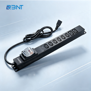 공장 OEM 1U 19인치 8구 랙 서버 소켓 전원 스트립 랙 마운트 16A 전원 분배 장치(PDU)