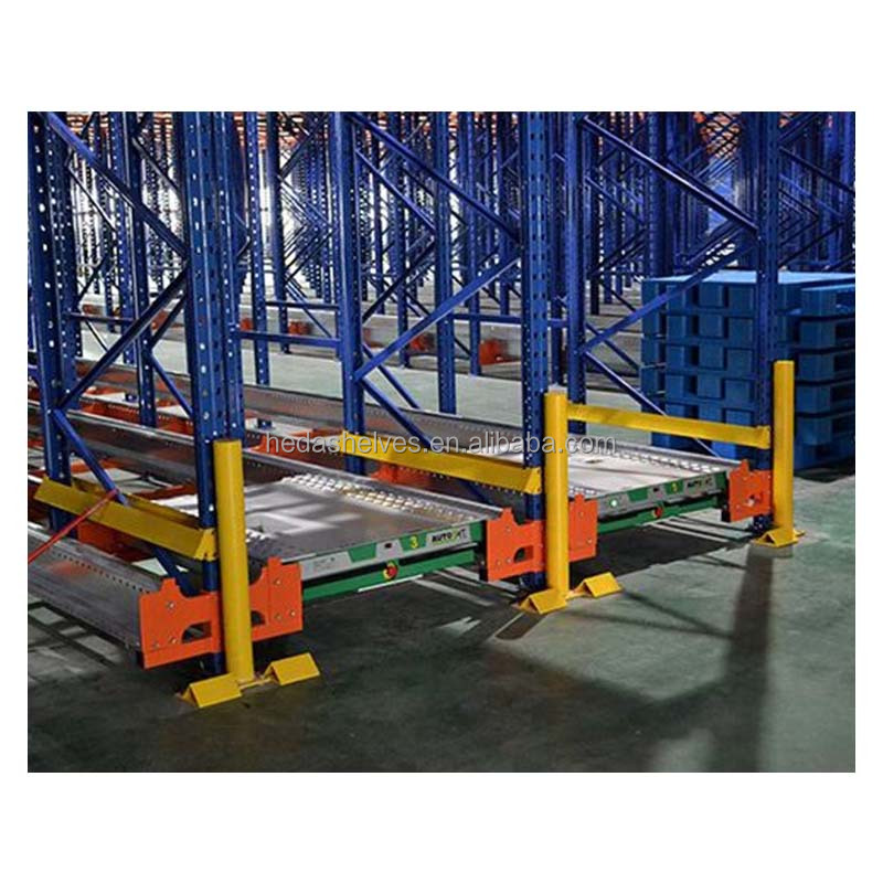 Automated Warehouse Racking System Radio Drive-in Shuttle Rack System With Pallet Runner